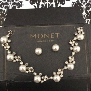 Two piece necklace and earring set